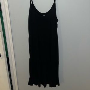 Black tee dress- straps